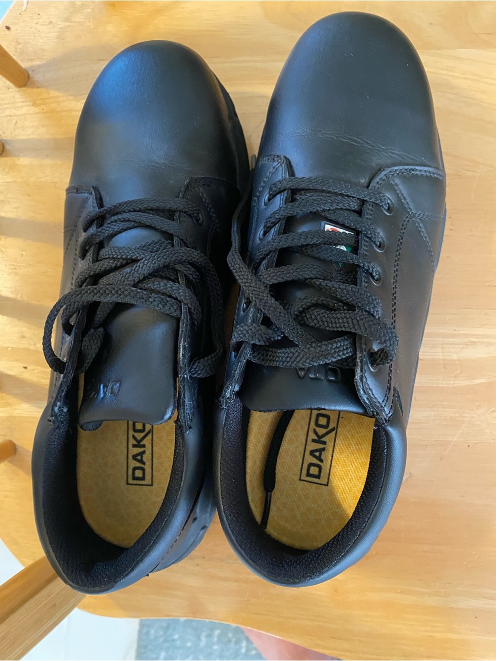 Men’s Dakota Black Lace-Up Steel Toe Work Shoes